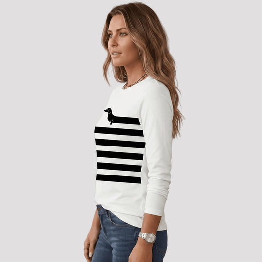 Women's Cotton Blend Button-Down Shirt-Rilvana