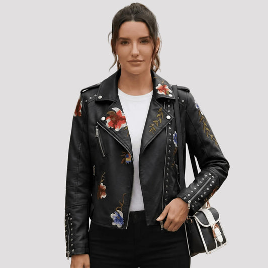 Women's Floral Print Jacket-Rilvana