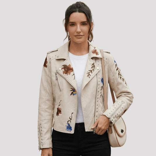 Women's Floral Print Jacket-Rilvana