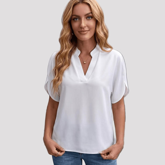 Women's Lightweight Polyester Woven Blouse-Rilvana